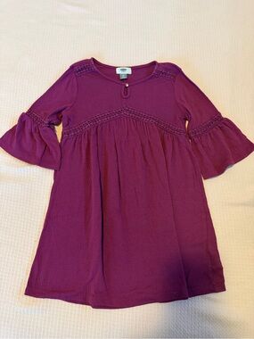 Old Navy Girls Plum Bell-Sleeve Dress